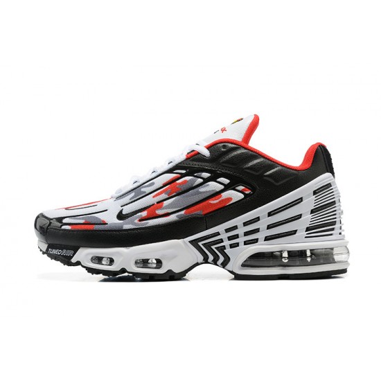 Hombre Nike Air Max Plus 3 Negro y Rojo Zapatillas De Deporte