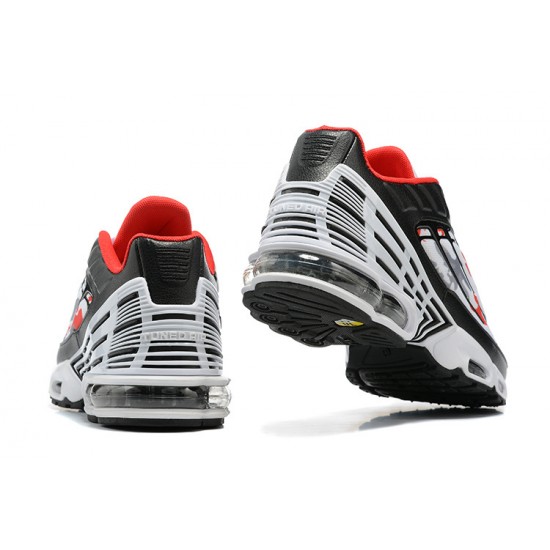 Hombre Nike Air Max Plus 3 Negro y Rojo Zapatillas De Deporte