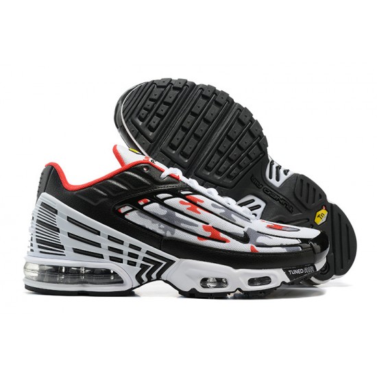 Hombre Nike Air Max Plus 3 Negro y Rojo Zapatillas De Deporte