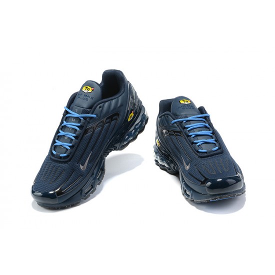 Hombre Nike Air Max Plus 3 Azul Gris Zapatillas De Deporte