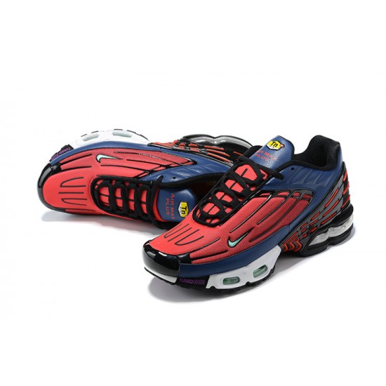 Hombre Nike Air Max Plus 3 Azul Rojo CD6871-401 Zapatillas De Deporte