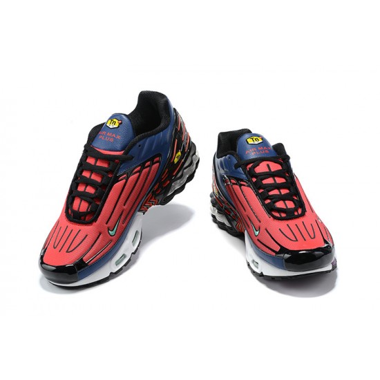 Hombre Nike Air Max Plus 3 Azul Rojo CD6871-401 Zapatillas De Deporte