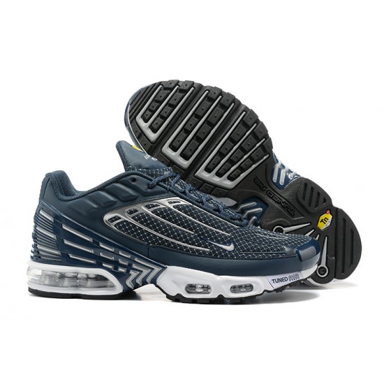 Hombre Nike Air Max Plus 3 Azul Plata DO6385-402 Zapatillas De Deporte