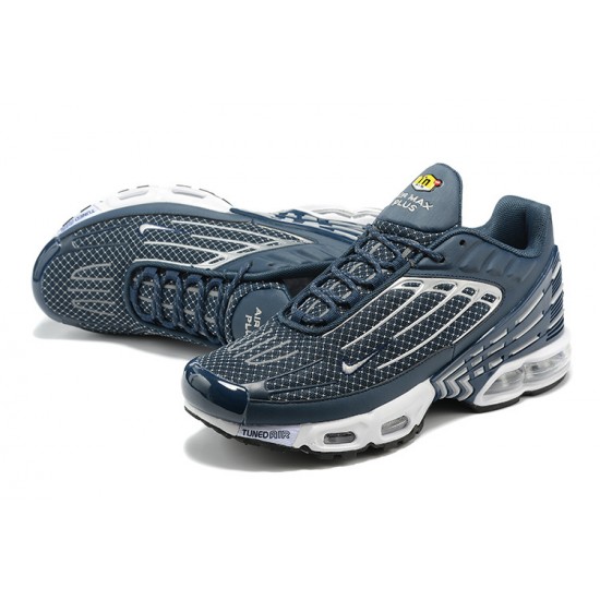 Hombre Nike Air Max Plus 3 Azul Plata DO6385-402 Zapatillas De Deporte