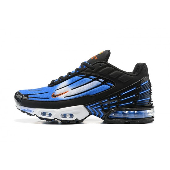 Hombre Nike Air Max Plus 3 Azul Blanco y Negro DR8588-400 Zapatillas De Deporte