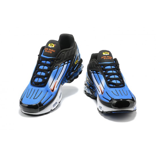 Hombre Nike Air Max Plus 3 Azul Blanco y Negro DR8588-400 Zapatillas De Deporte