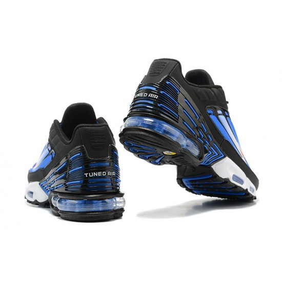 Hombre Nike Air Max Plus 3 Azul Blanco y Negro DR8588-400 Zapatillas De Deporte