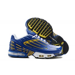 Hombre Nike Air Max Plus 3 Azul Amarillo CW1417-400 Zapatillas De Deporte