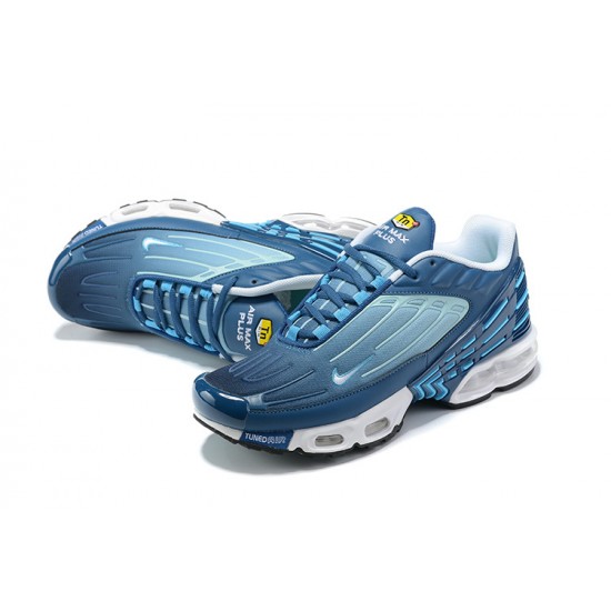 Hombre Nike Air Max Plus 3 Azul y Blanco Zapatillas De Deporte