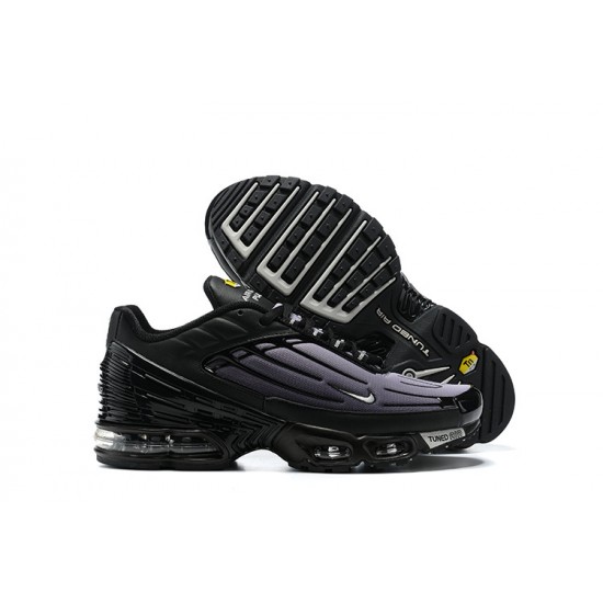 Hombre Nike Air Max Plus 3 Gris Negro CJ9684-002 Zapatillas De Deporte