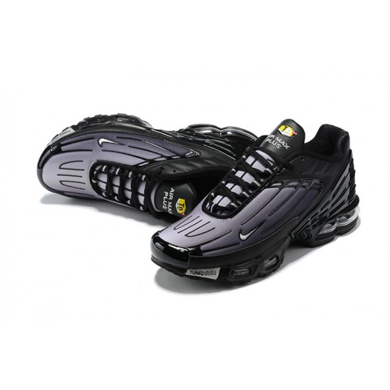 Hombre Nike Air Max Plus 3 Gris Negro CJ9684-002 Zapatillas De Deporte