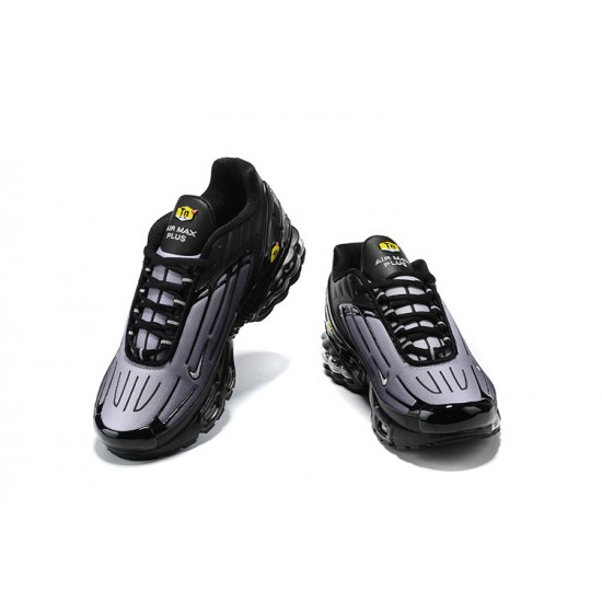 Hombre Nike Air Max Plus 3 Gris Negro CJ9684-002 Zapatillas De Deporte