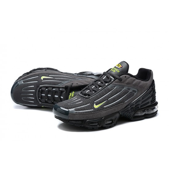 Hombre Nike Air Max Plus 3 Gris Negro FQ2387-001 Zapatillas De Deporte