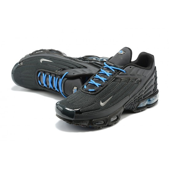 Hombre Nike Air Max Plus 3 Gris Azul DH3984-001 Zapatillas De Deporte