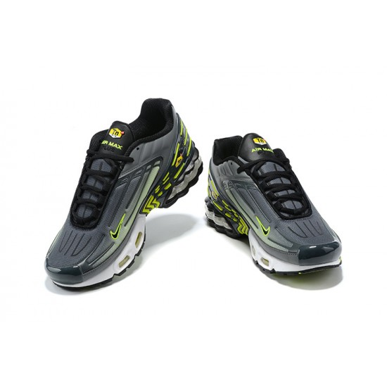 Hombre Nike Air Max Plus 3 Gris Verde CD7005-002 Zapatillas De Deporte