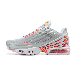 Hombre Nike Air Max Plus 3 Gris Plata y Rojo  CK5178-072 Zapatillas De Deporte