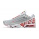 Hombre Nike Air Max Plus 3 Gris Plata y Rojo  CK5178-072 Zapatillas De Deporte