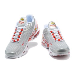 Hombre Nike Air Max Plus 3 Gris Plata y Rojo  CK5178-072 Zapatillas De Deporte