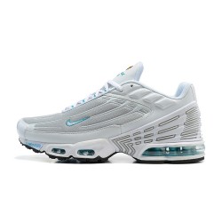 Hombre Nike Air Max Plus 3 Gris Blanco CK5178-143 Zapatillas De Deporte