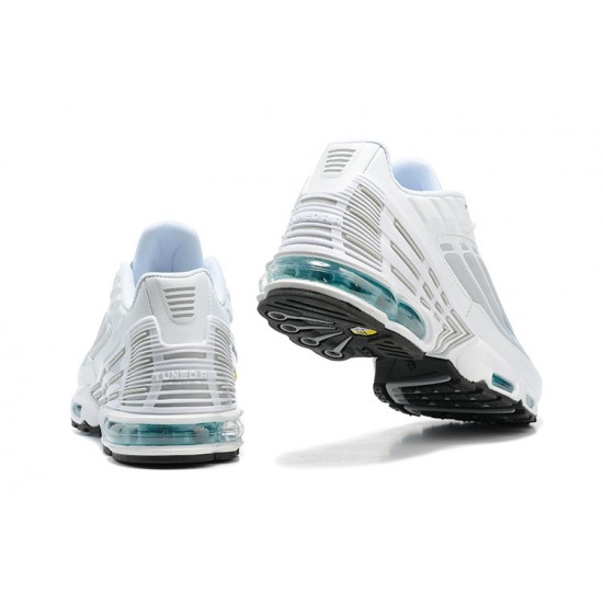 Hombre Nike Air Max Plus 3 Gris Blanco CK5178-143 Zapatillas De Deporte