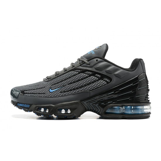 Hombre Nike Air Max Plus 3 Gris y Azul Zapatillas De Deporte