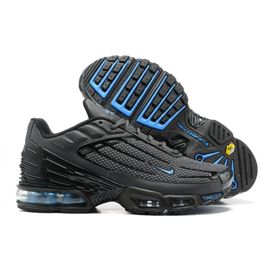 Hombre Nike Air Max Plus 3 Gris y Azul Zapatillas De Deporte