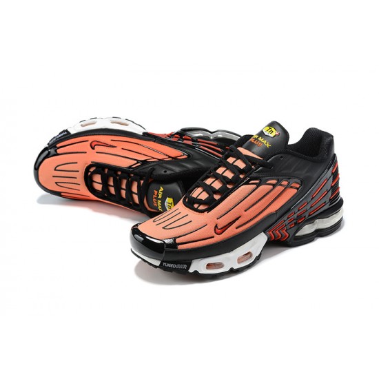 Hombre Nike Air Max Plus 3 Naranja Negro CD7005-001 Zapatillas De Deporte