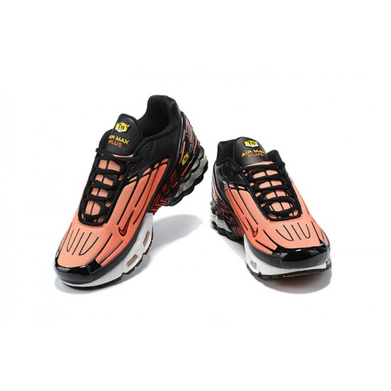 Hombre Nike Air Max Plus 3 Naranja Negro CD7005-001 Zapatillas De Deporte