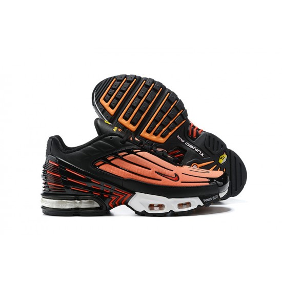 Hombre Nike Air Max Plus 3 Naranja Negro CD7005-001 Zapatillas De Deporte