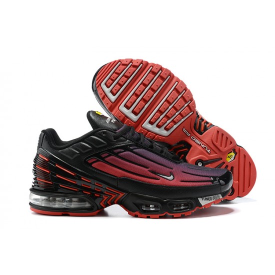 Hombre Nike Air Max Plus 3 Rojo Negro CT1693-002 Zapatillas De Deporte