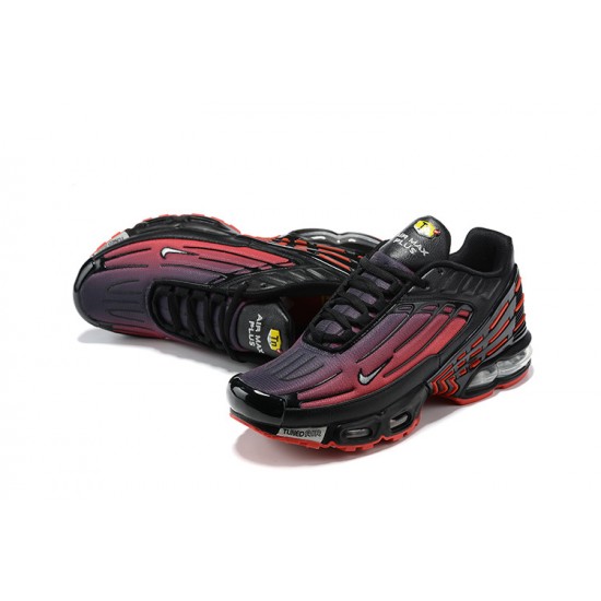 Hombre Nike Air Max Plus 3 Rojo Negro CT1693-002 Zapatillas De Deporte