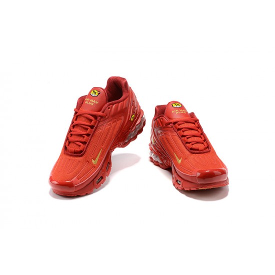 Hombre Nike Air Max Plus 3 Rojo CK6715-600 Zapatillas De Deporte