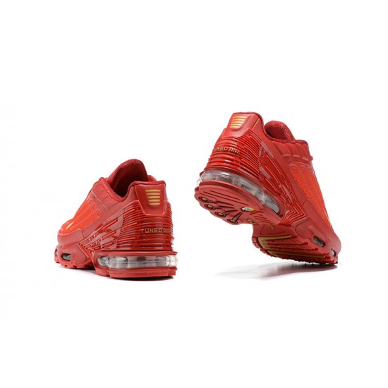 Hombre Nike Air Max Plus 3 Rojo CK6715-600 Zapatillas De Deporte