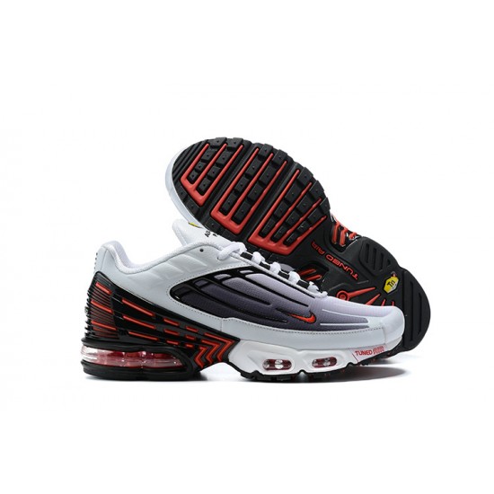 Hombre Nike Air Max Plus 3 Blanco Negro CK6715-101 Zapatillas De Deporte