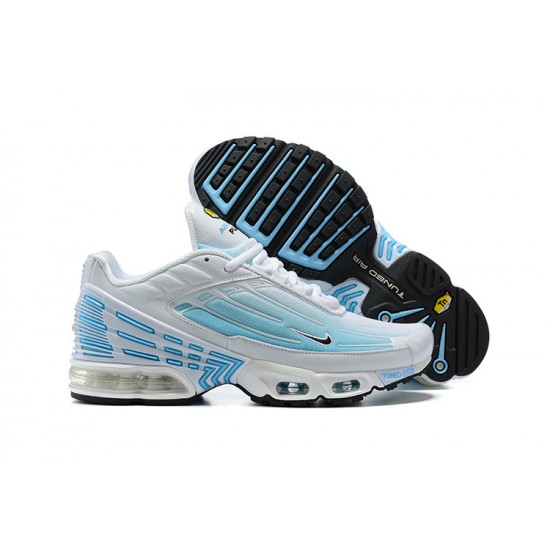 Hombre Nike Air Max Plus 3 Blanco Azul Zapatillas De Deporte