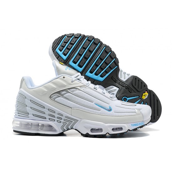 Hombre Nike Air Max Plus 3 Blanco DR0140-100 Zapatillas De Deporte