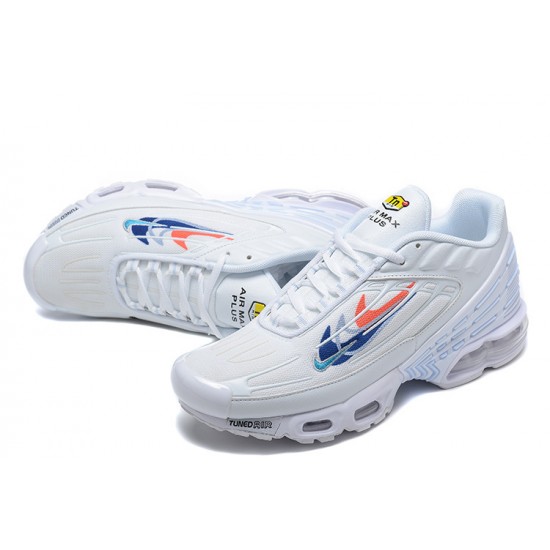 Hombre Nike Air Max Plus 3 Blanco FJ4225-100 Zapatillas De Deporte