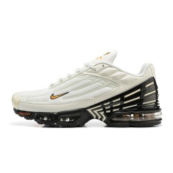 Hombre Nike Air Max Plus 3 Blanco Naranja DQ1105-001 Zapatillas De Deporte