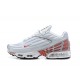 Hombre Nike Air Max Plus 3 Blanco Rojo y Plata Zapatillas De Deporte