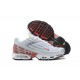 Hombre Nike Air Max Plus 3 Blanco Rojo y Plata Zapatillas De Deporte