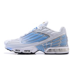 Hombre Nike Air Max Plus 3 Blanco Plata Zapatillas De Deporte