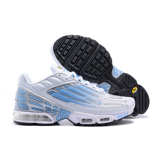 Hombre Nike Air Max Plus 3 Blanco Plata Zapatillas De Deporte