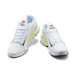 Hombre Nike Air Max Plus 3 Blanco Amarillo DV6823-100 Zapatillas De Deporte