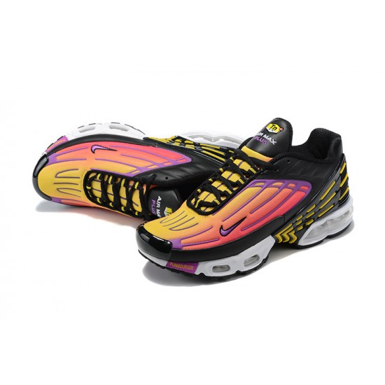 Mujer/Hombre Nike Air Max Plus 3 Negro Amarillo y Púrpura CJ9684-003  Zapatillas De Deporte