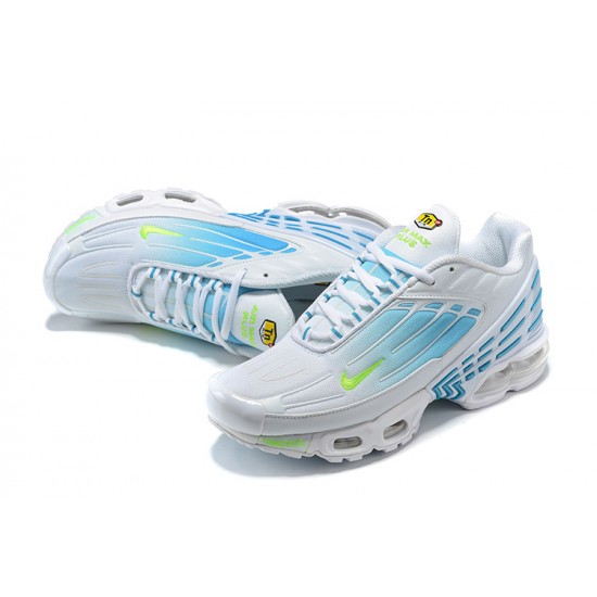 Mujer/Hombre Nike Air Max Plus 3 Blanco Azul DM2835-100 Zapatillas De Deporte