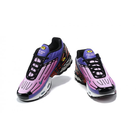 Mujer Nike Air Max Plus 3Púrpura Negro CD7005-005 Zapatillas De Deporte