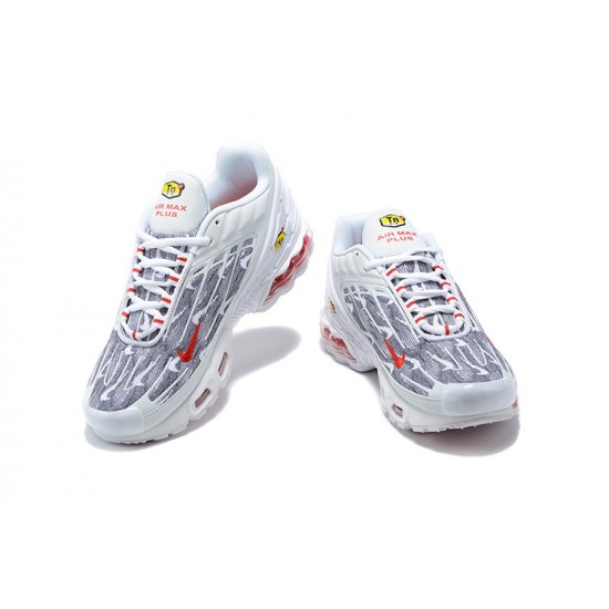 Mujer/Hombre Nike Air Max Plus 3 Blanco Gris DH4107-100 Zapatillas De Deporte