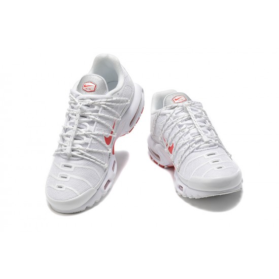 Hombre Nike Air Max Plus Utility Blanco Rojo FN3488-100 Zapatillas De Deporte