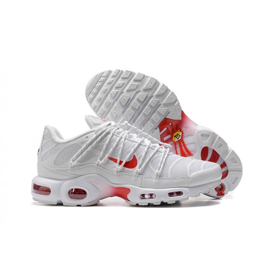 Hombre Nike Air Max Plus Utility Blanco Rojo FN3488-100 Zapatillas De Deporte