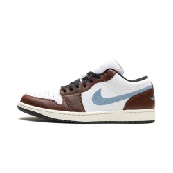 Nike Air Jordan 1 Low Hombre Embroidered Swoosh - Mocha FQ7832-142 Zapatos